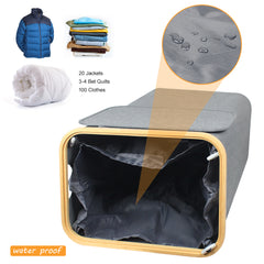 Collapsible Laundry Basket (Gray/Black/Brown/Blue)