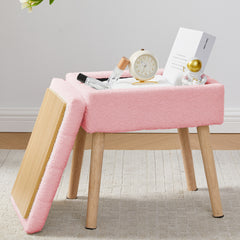Vanity Stool with Storage(Sherpa)