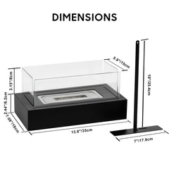 Table Top Firepit(4pcs Glasses)