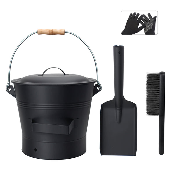 2.6Gallon Ash Bucket with Lid