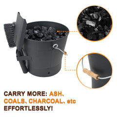 2.6Gallon Ash Bucket with Lid