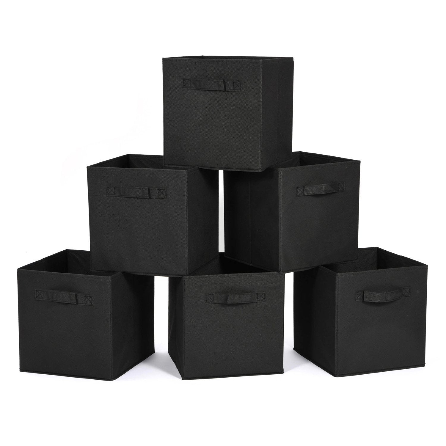 6 Pack-Foldable Storage Cube  (Gray、Black、Beige)