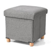 Sherpa Folding Ottoman Storage with Wood Legs