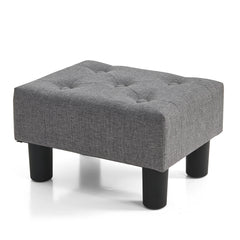 Small Foot Stool Ottoman(Linen)