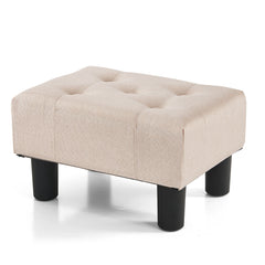 Small Foot Stool Ottoman(Linen)