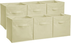 6 Pack-Foldable Storage Cube  (Gray、Black、Beige)