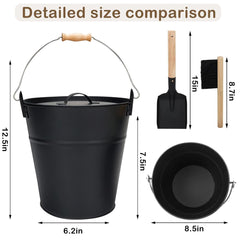 3.5Gallon Ash Bucket with Lid