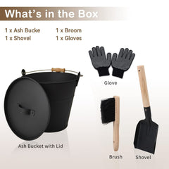 3.5Gallon Ash Bucket with Lid