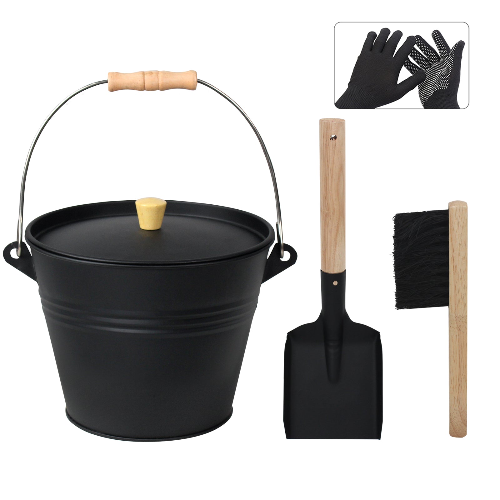 1.3Gallon Ash Bucket with Lid – Brian&Dany