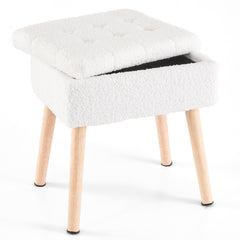 Vanity Stool with Storage(Sherpa)