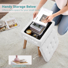 Vanity Stool with Storage(Sherpa)
