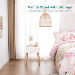 Vanity Stool with Storage(Sherpa)