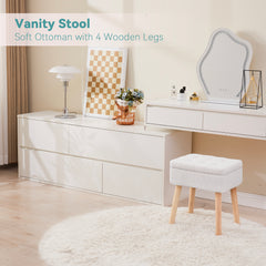 Vanity Stool with Storage(Sherpa)