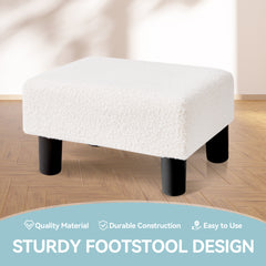 Small Foot Stool Ottoman(Sherpa)