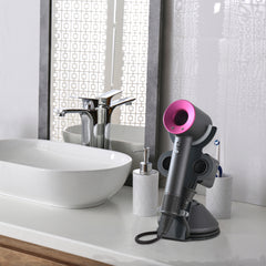 BRIAN & DANY Hair Dryer Holder Stand for Dyson Supersonic, 3 in 1 Aluminum Alloy Stander, Magnetic Hairdryer Holder Suitable for Bathroom, Bedroom, Hair Salon