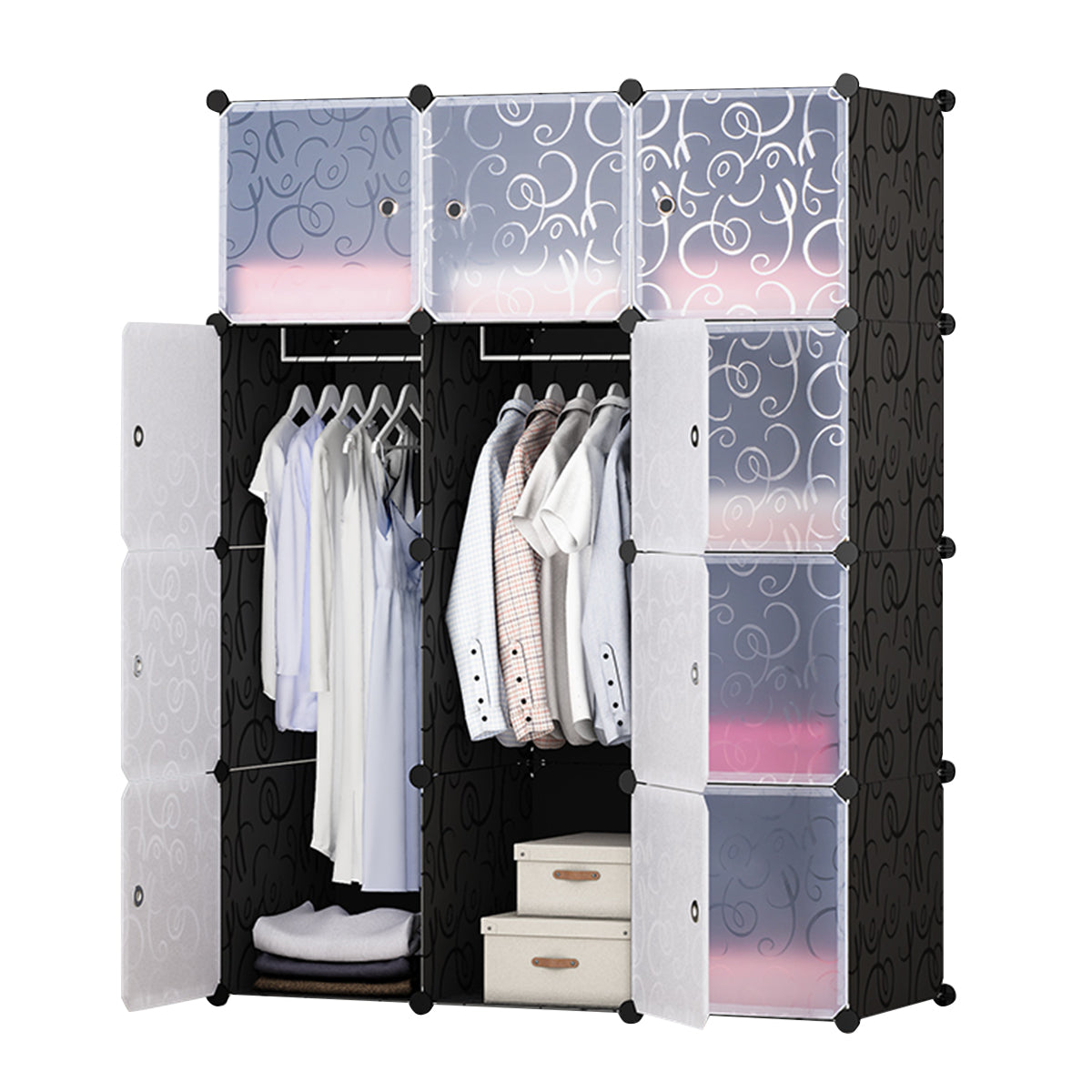 Space saving Plastic Closet Portable Wardrobe For Bedroom - Temu