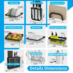Stainless Steel Dish Drainer for Kitchen Sink