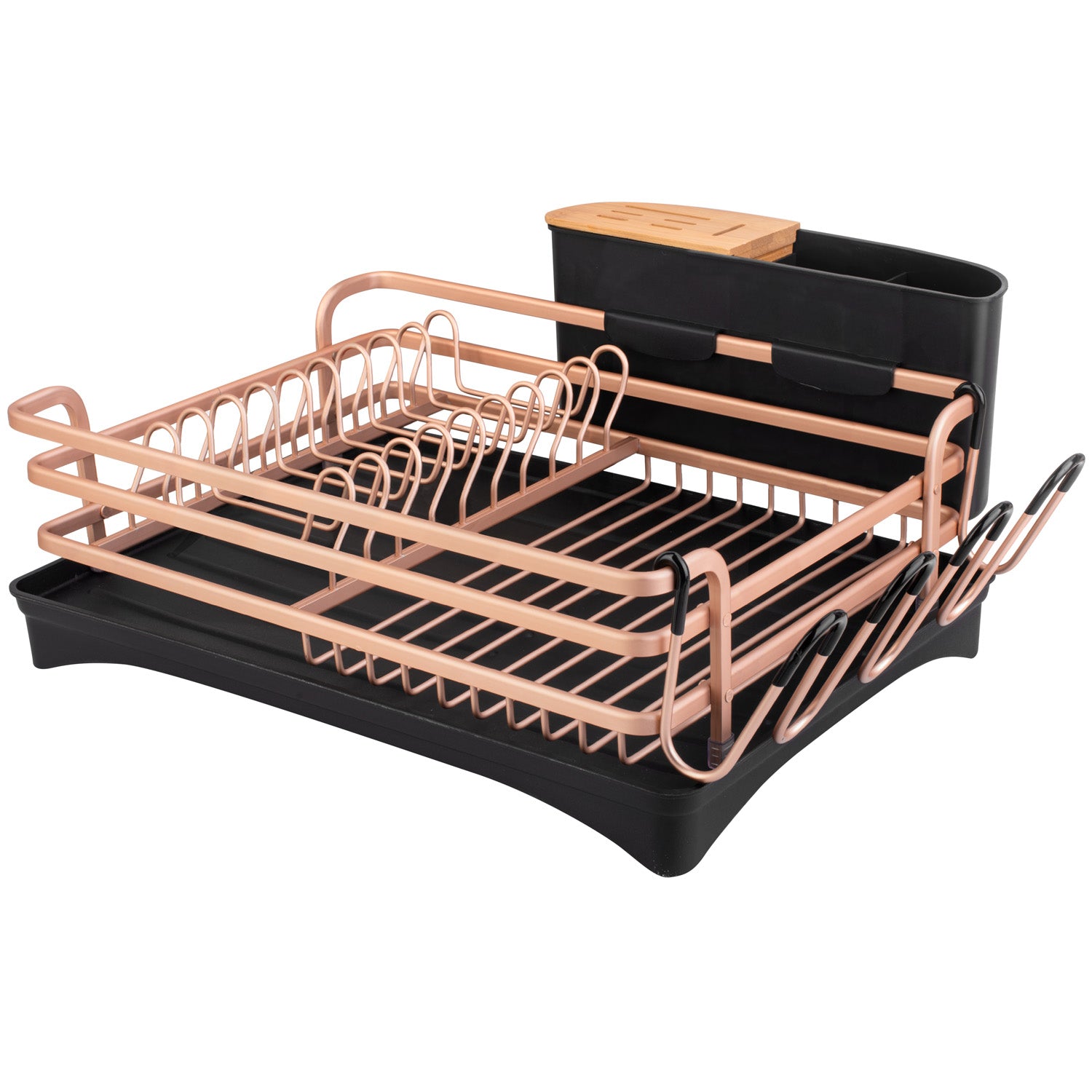 Kitchen Dish Drying Drainer Rack with Drainboard Cup holder - Brilliant  Promos - Be Brilliant!
