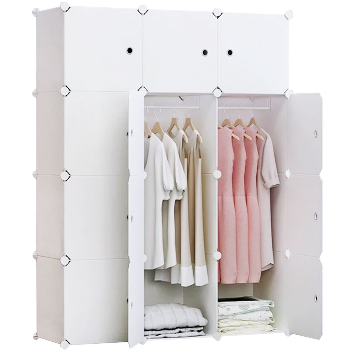 Plastic Folding Wardrobe Storage Storage Organizer Portable