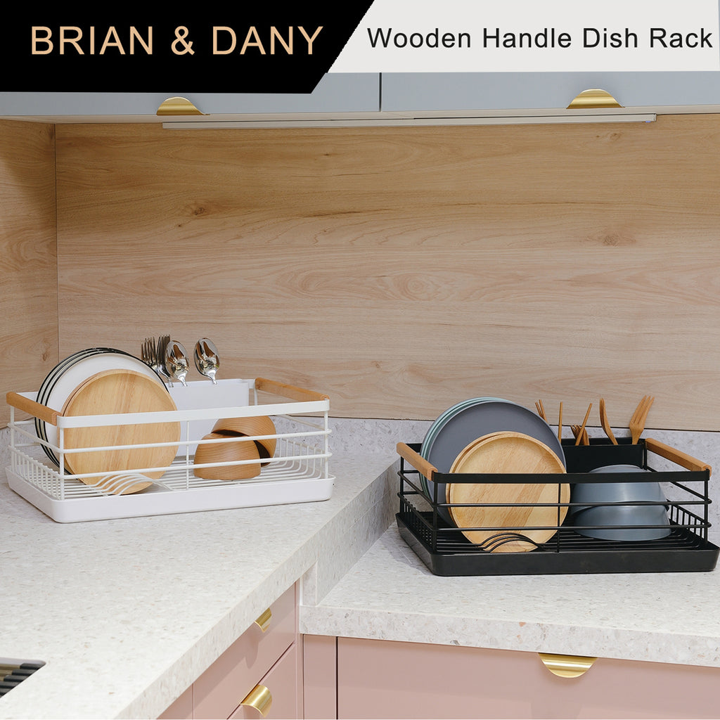 NEX Dish Drying Rack Stainless Steel Dish Storage with Chopstick Holder