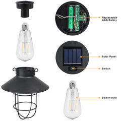 Solar Lantern (2 PCS-Black）