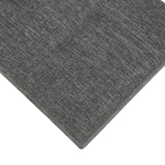 BRIAN & DANY Folding Linen Storage Boxes Footstool Ottoman, Dark Grey