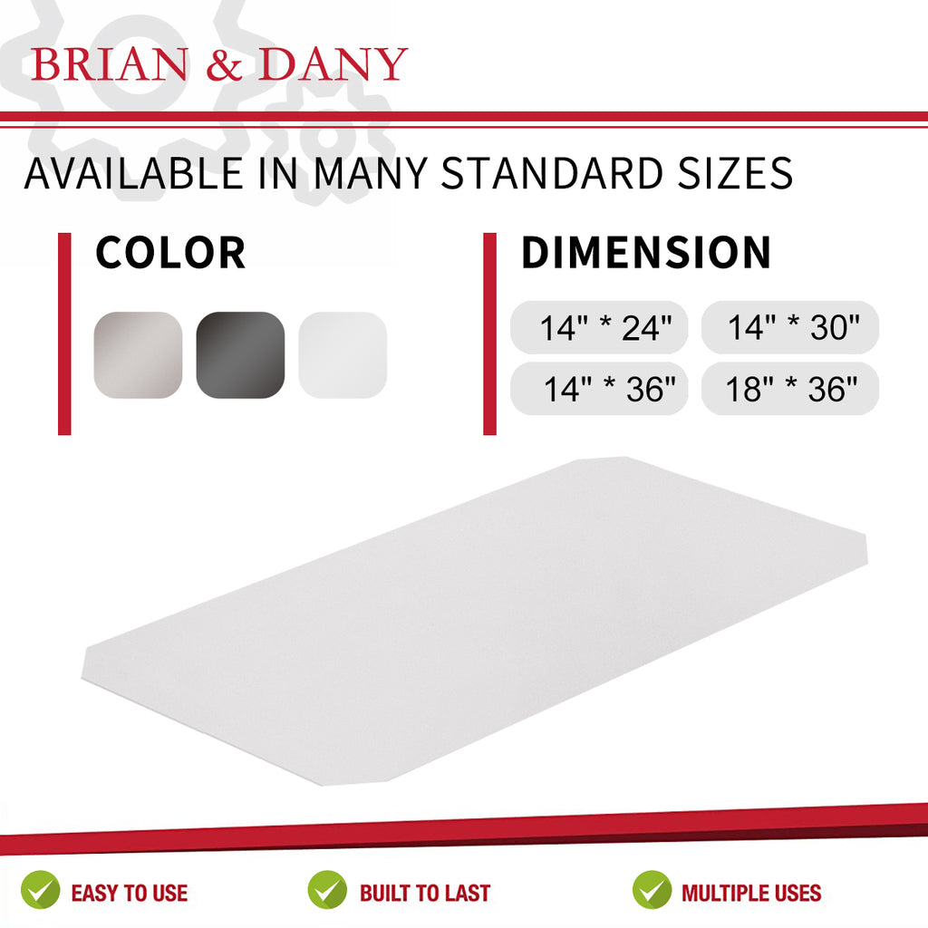 BRIAN & DANY Wire Shelf Liner 14 X 24, Heavy Duty Shelf Liners for Wire  Shelving, Waterproof Protector Mats, Set of 3, Transparent