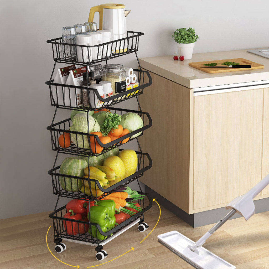 Kitchen Multi-layer Vegetable Basket, Vegetable And Fruit Storage